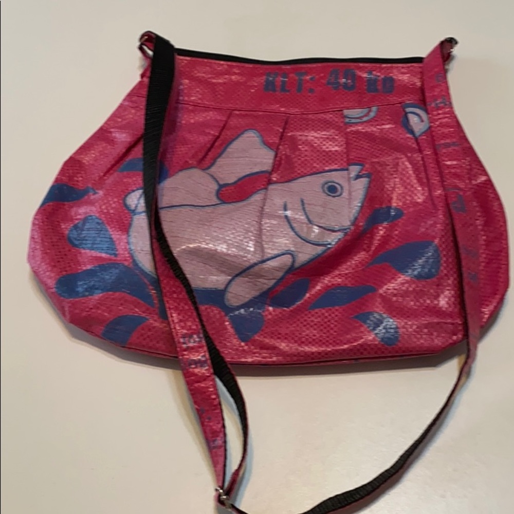 Andrew Berlin Recycled Pink Fish handbag